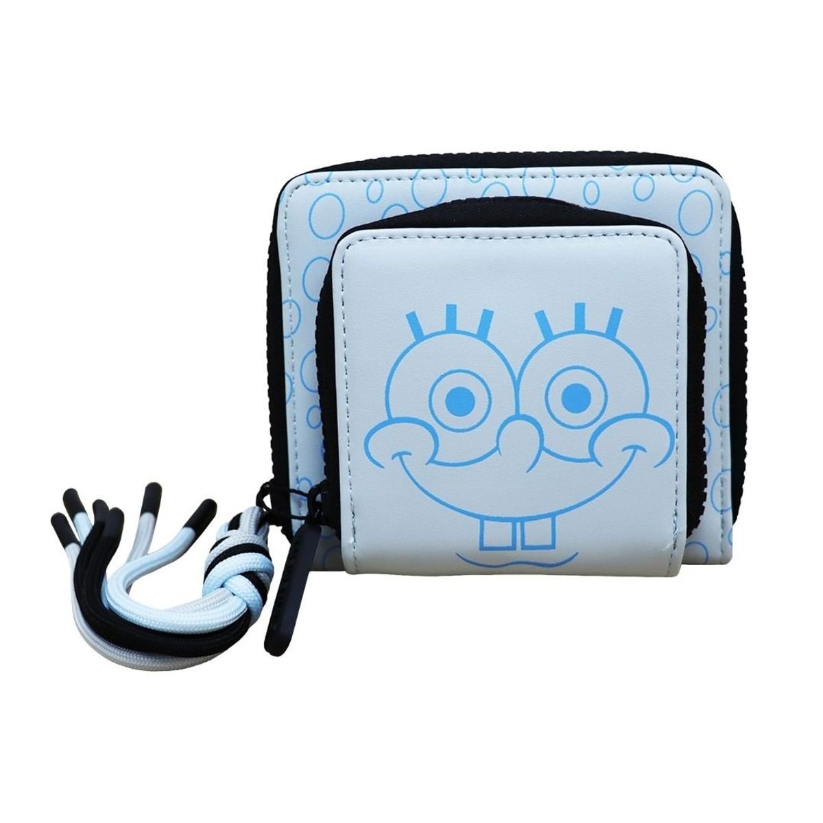 BOB ESPONJA - Billetera Bob Esponja con Cierre y Asa Celeste