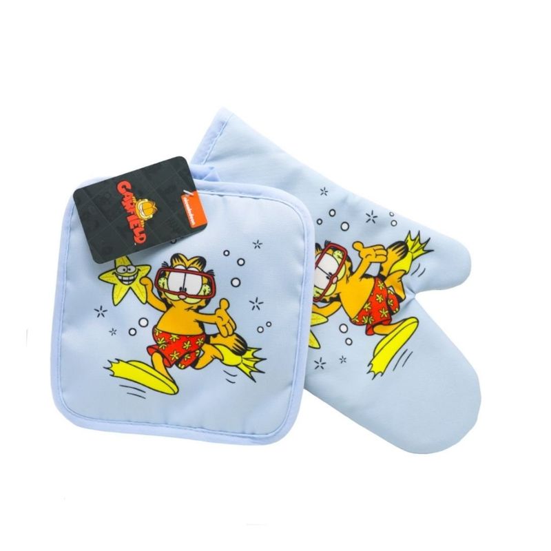 GARFIELD - Guante y Toma olla de Cocina Adulto Garfield