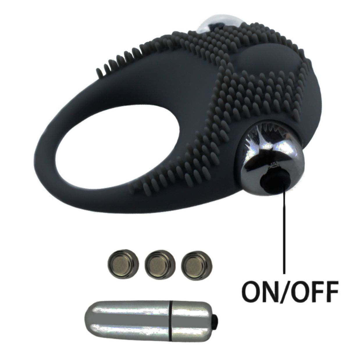 GENERICO - Anillo Vibrador-Negro