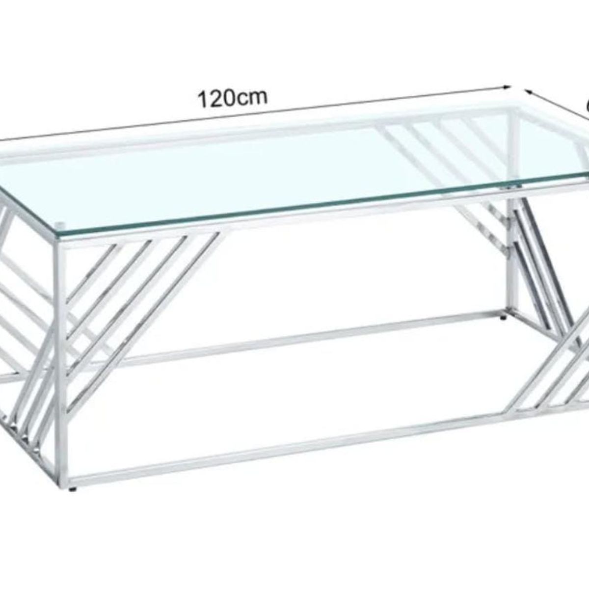 NACION MUEBLES - Mesa de centro de acero modelo Javi