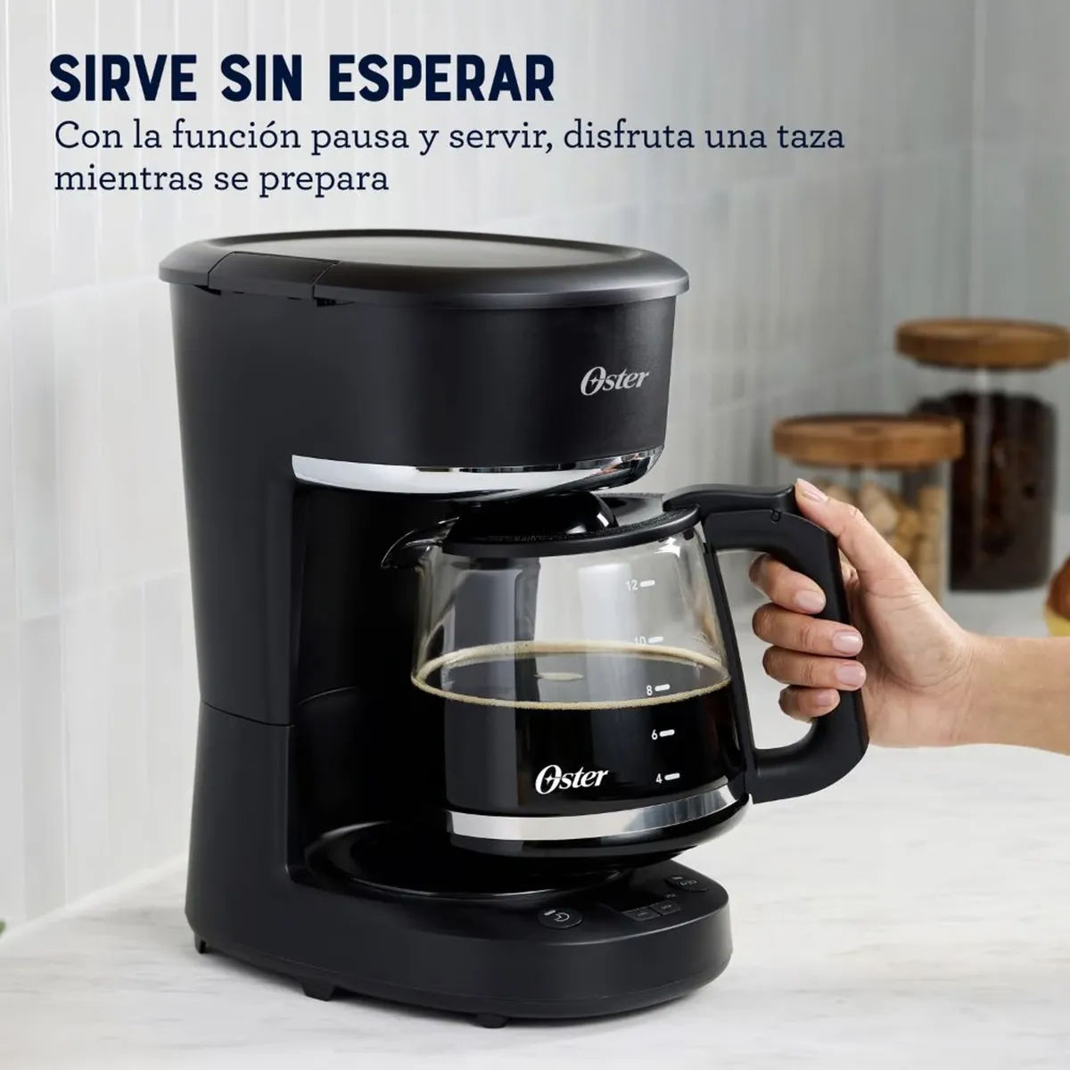 OSTER - Cafetera Oster Programable 12 Tazas de filtro BVSTDCP121B