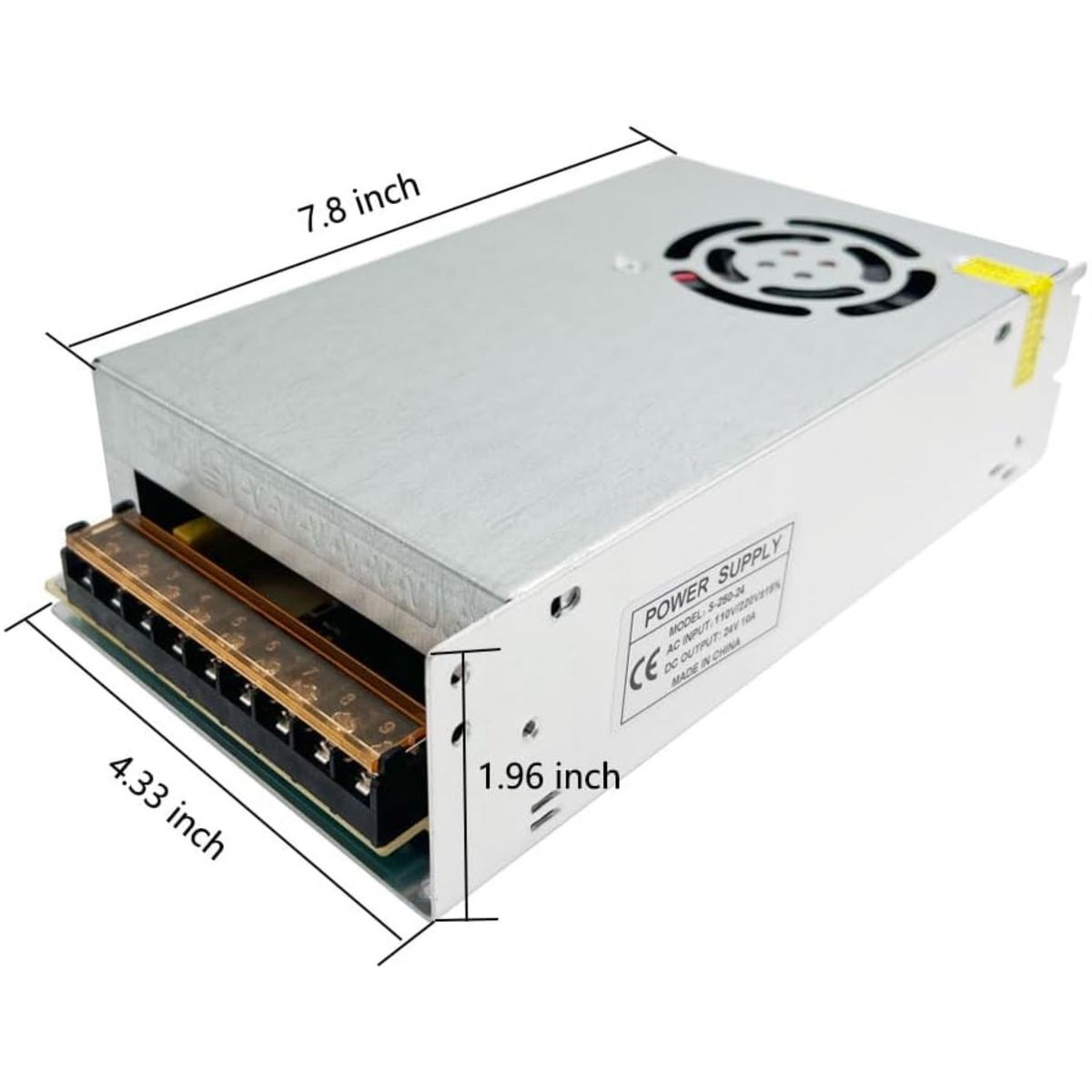 GENERICO - Fuente De Poder transformador 12V 20A 240W