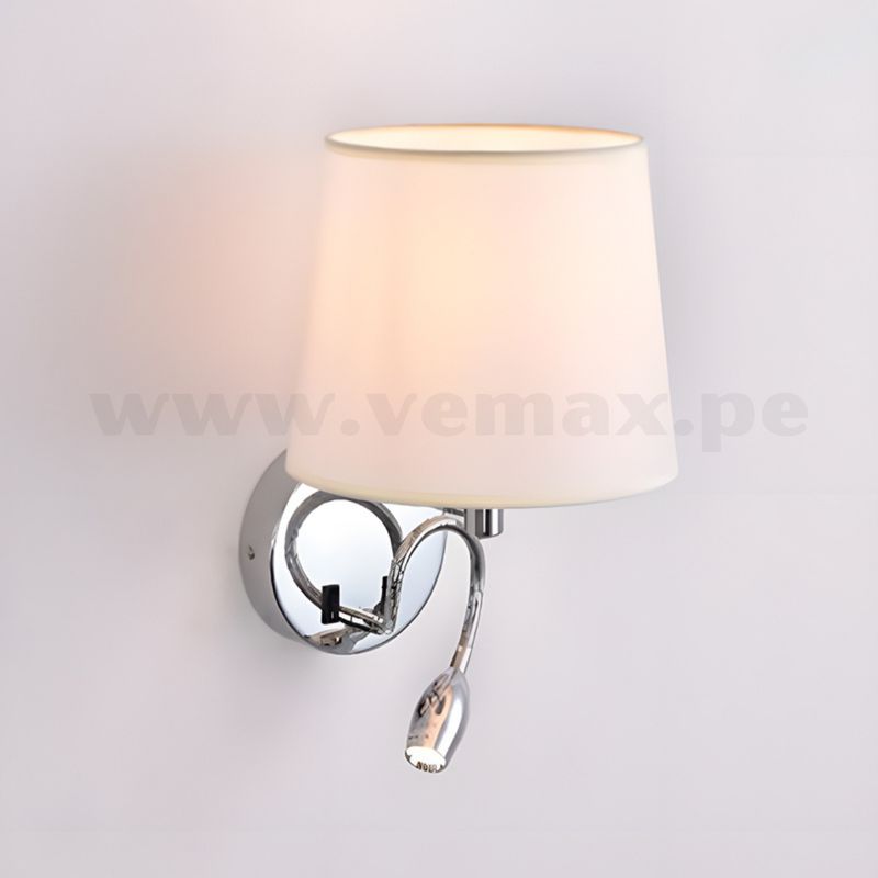 GENERICO - Aplique Light  Silver Luz Cálida