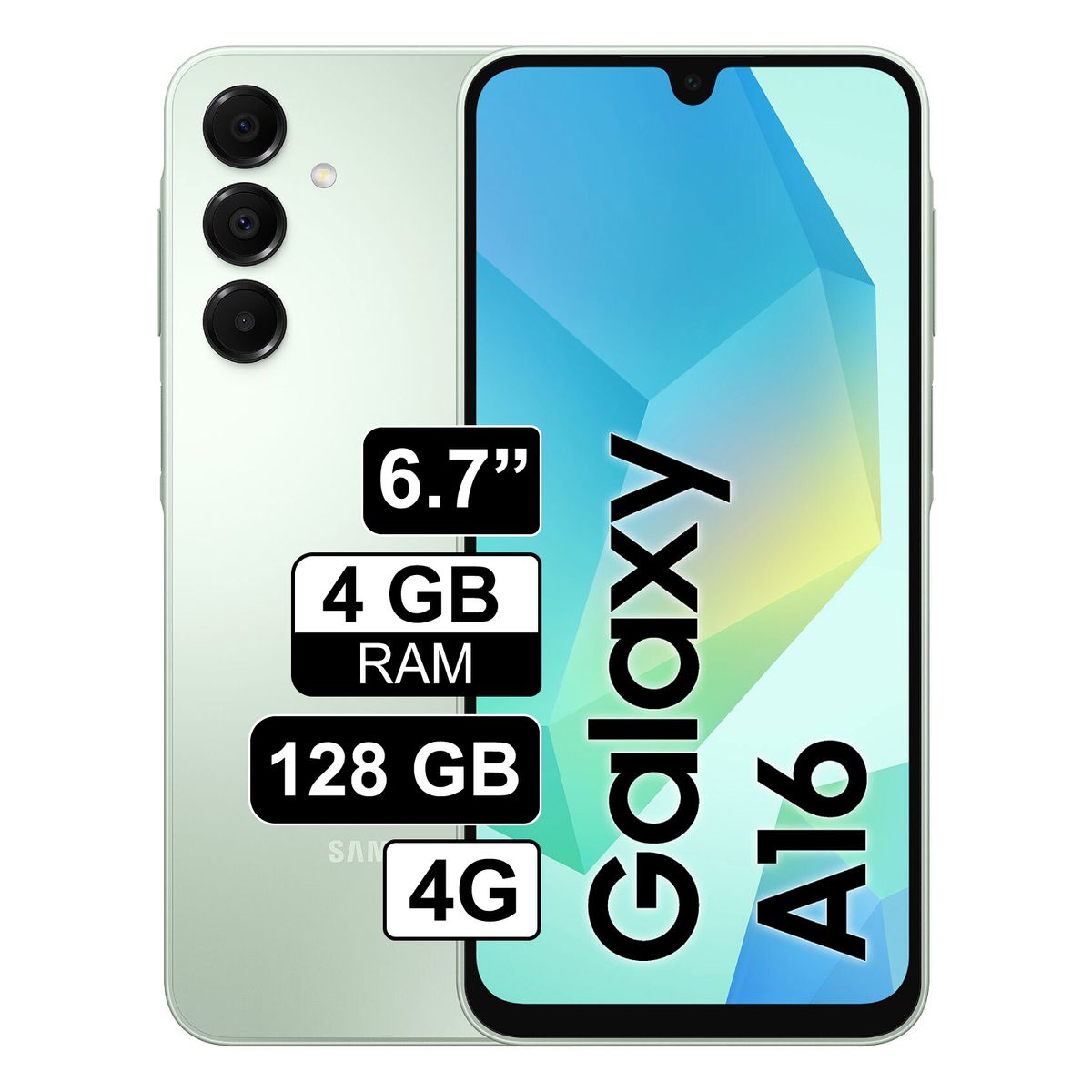 SAMSUNG - Celular Samsung Galaxy A16 4G 4GB+128GB - Verde