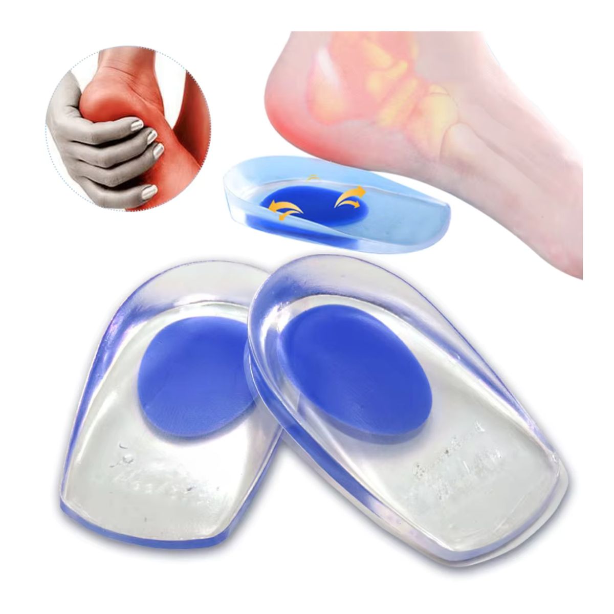 OEM - Plantilla Talonera de Gel Silicona Flexible