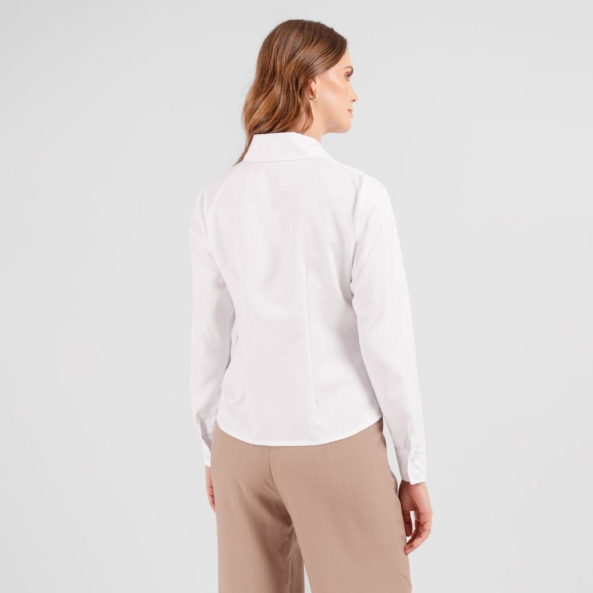 TEILOR - BLUSA DE VESTIR BOTON ESCONDIDO MUJER
