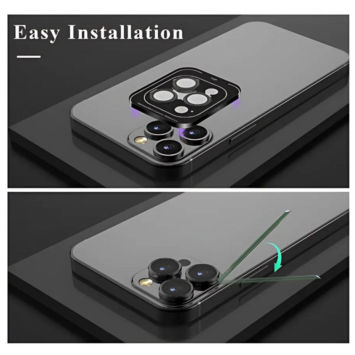 GENERICO - Mica de Camara para Samsung S24 PLUS Negro