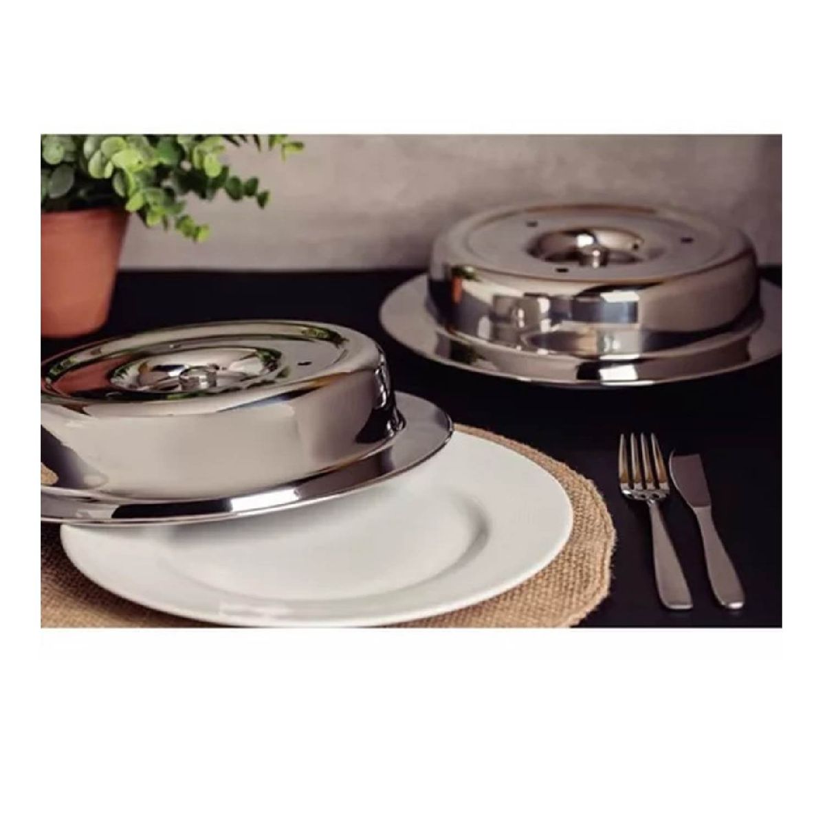 TRAMONTINA - Campana para Plato TRAMONTINA  Ace. Inox. 28 cm