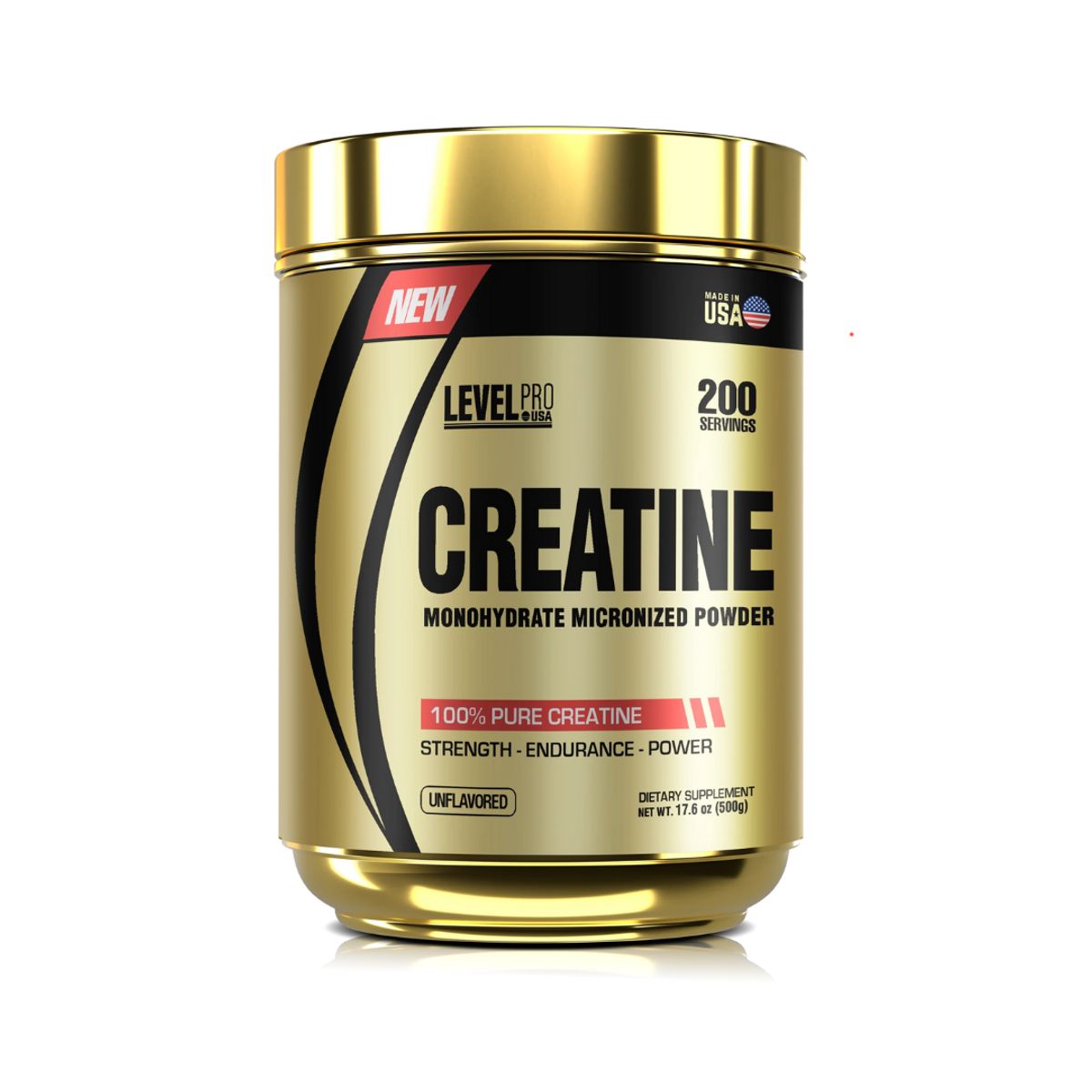 LEVEL PRO - CREATINA MICRONIZADA LEVEL PRO 500G + SHAKER + X-B