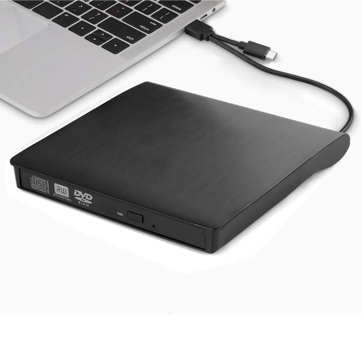 OEM - Grabador Lector de DVD /CD Externo Portatil Usb 3.0 y Usb C