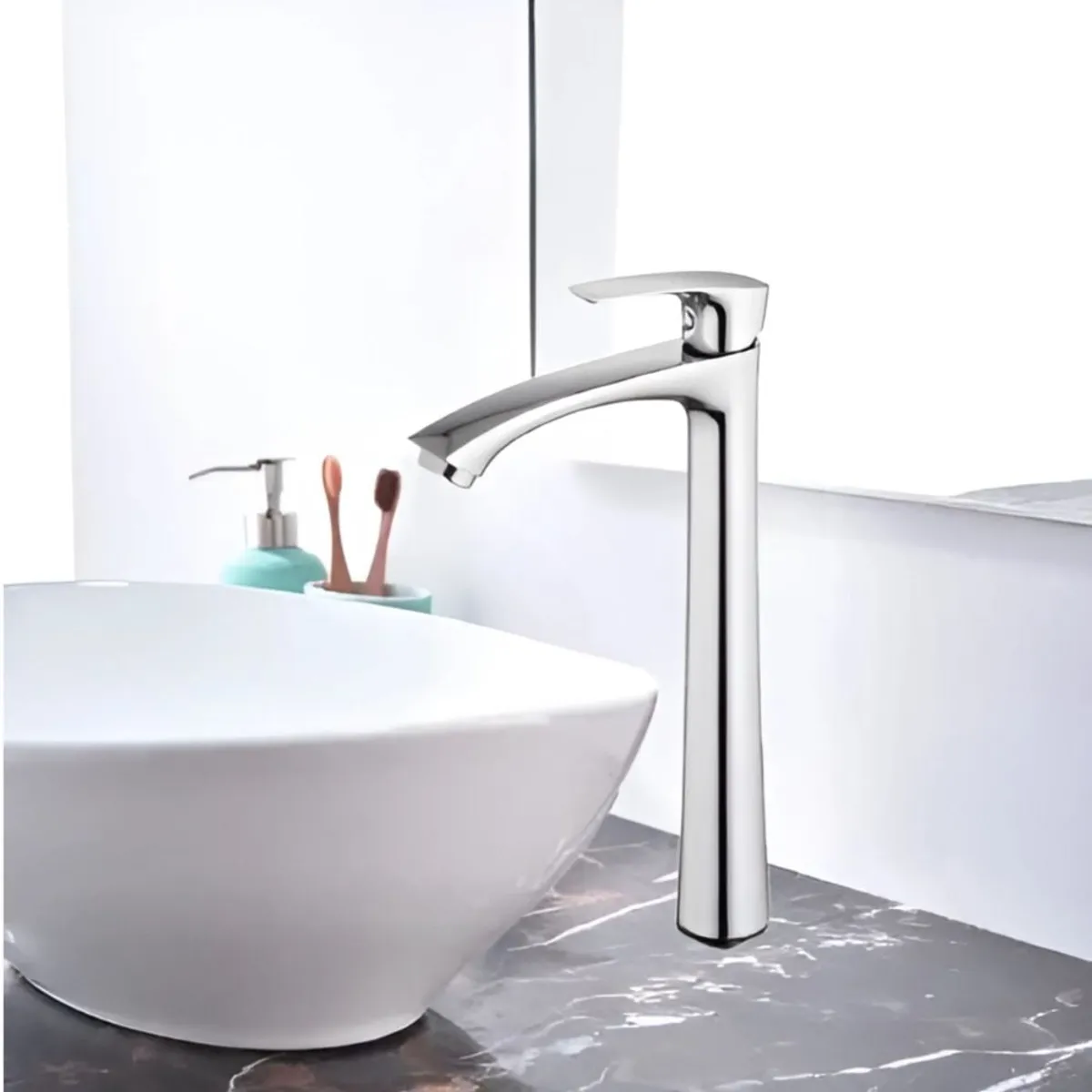 EJESA CREA TU ESPACIO IDEAL - LLAVE LAVATORIO PICO ALTO ABIR 0042 IMPORTADO