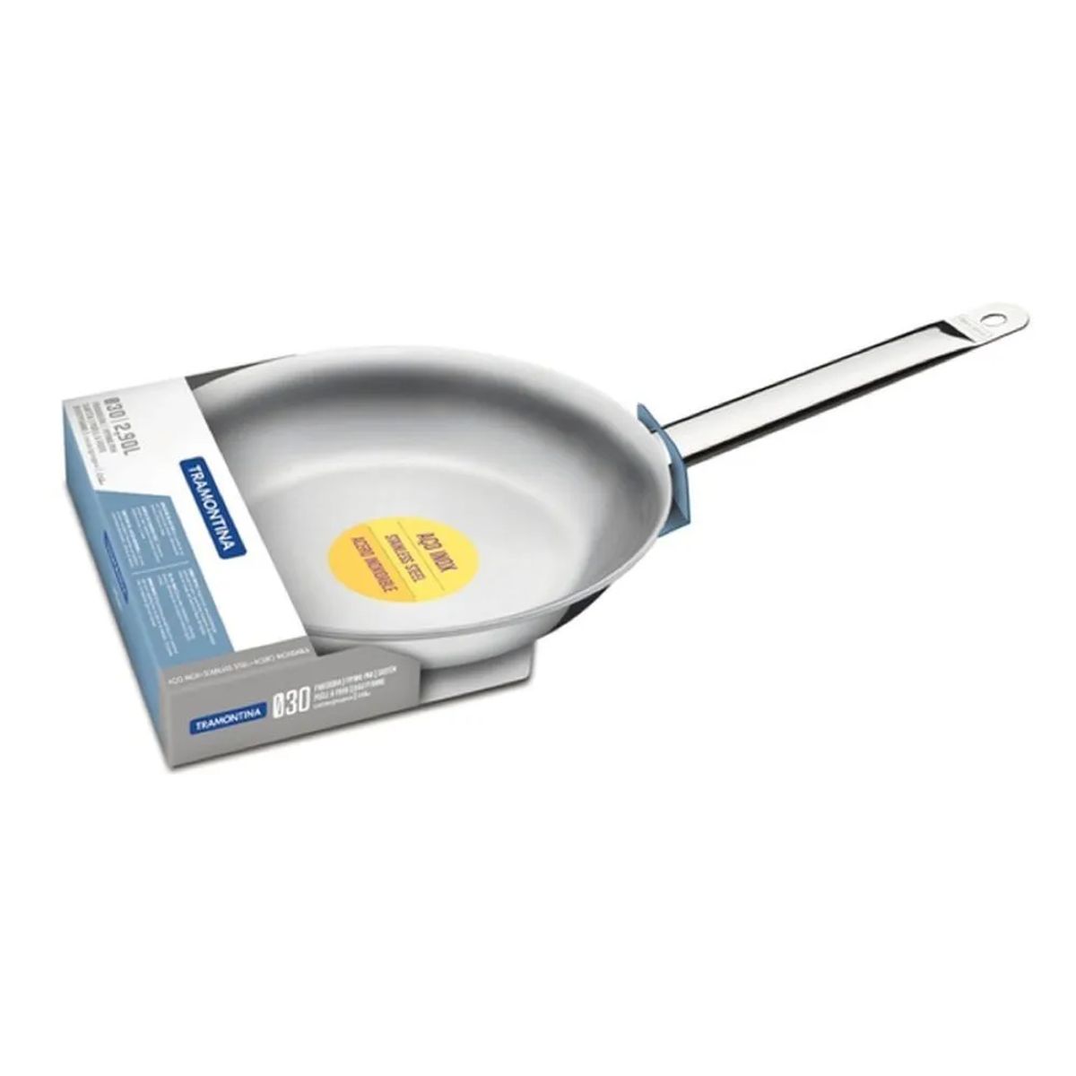 TRAMONTINA - Sarten de Acero Inoxidable 30 Cm Profesional