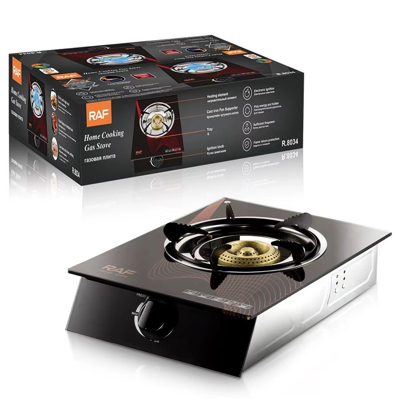 OEM - Cocina Estufa de Gas de Vidrio Templado 1Hornilla