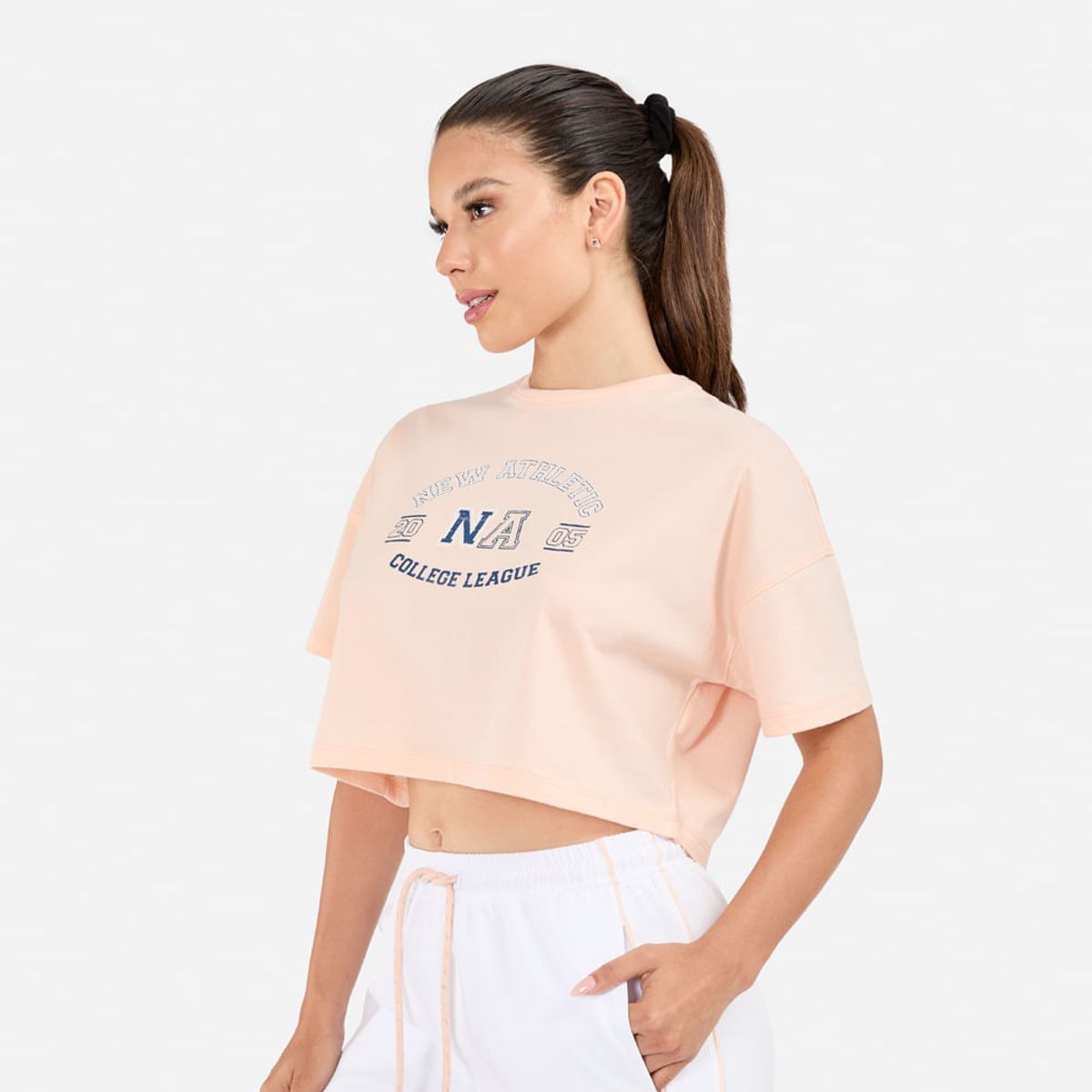 NEW ATHLETIC - Polo Crop New Athletic Emilia MelónAzul Oscuro Mujer