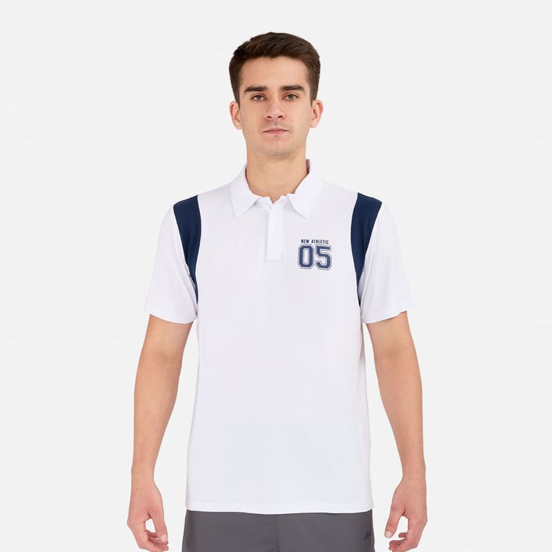 NEW ATHLETIC - Polo Mc New Athletic Adam BlancoAzul Oscuro Hombre