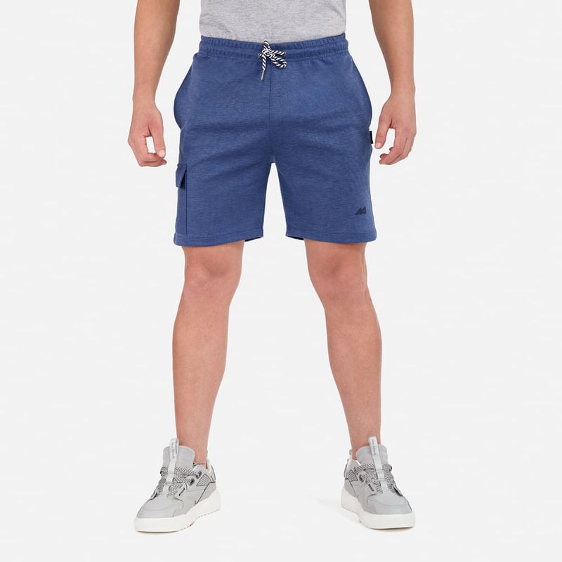 NEW ATHLETIC - Short New Athletic Maxi Azul Acero Hombre