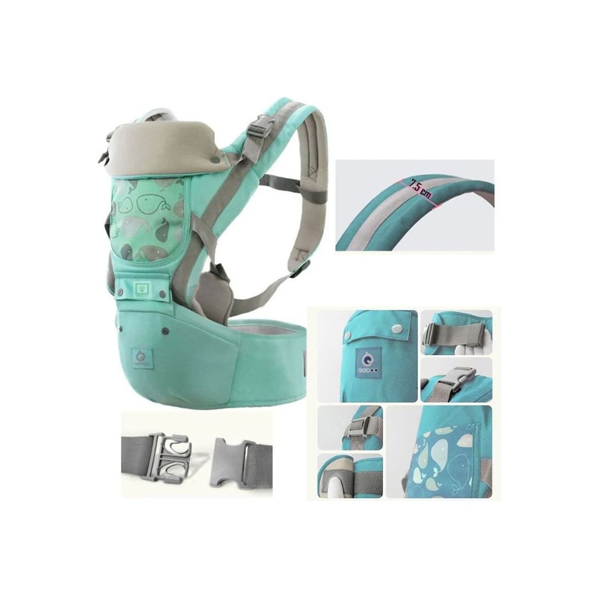 GENERICO - Canguro Ergonómico 3 en 1 para Bebé Niña