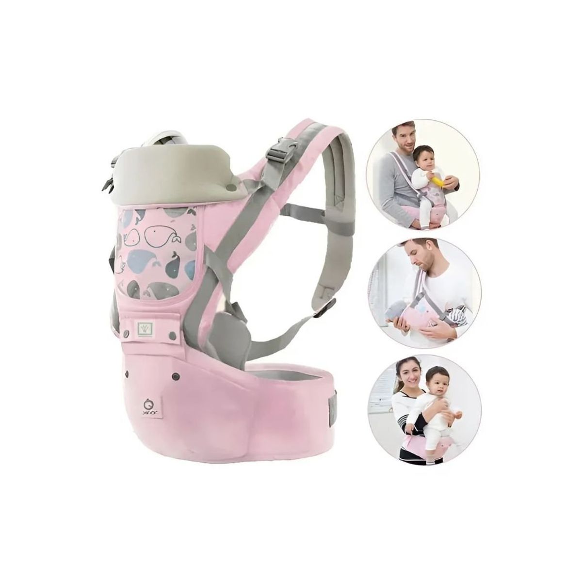 GENERICO - Canguro Ergonómico 3 en 1 para Bebé Niña