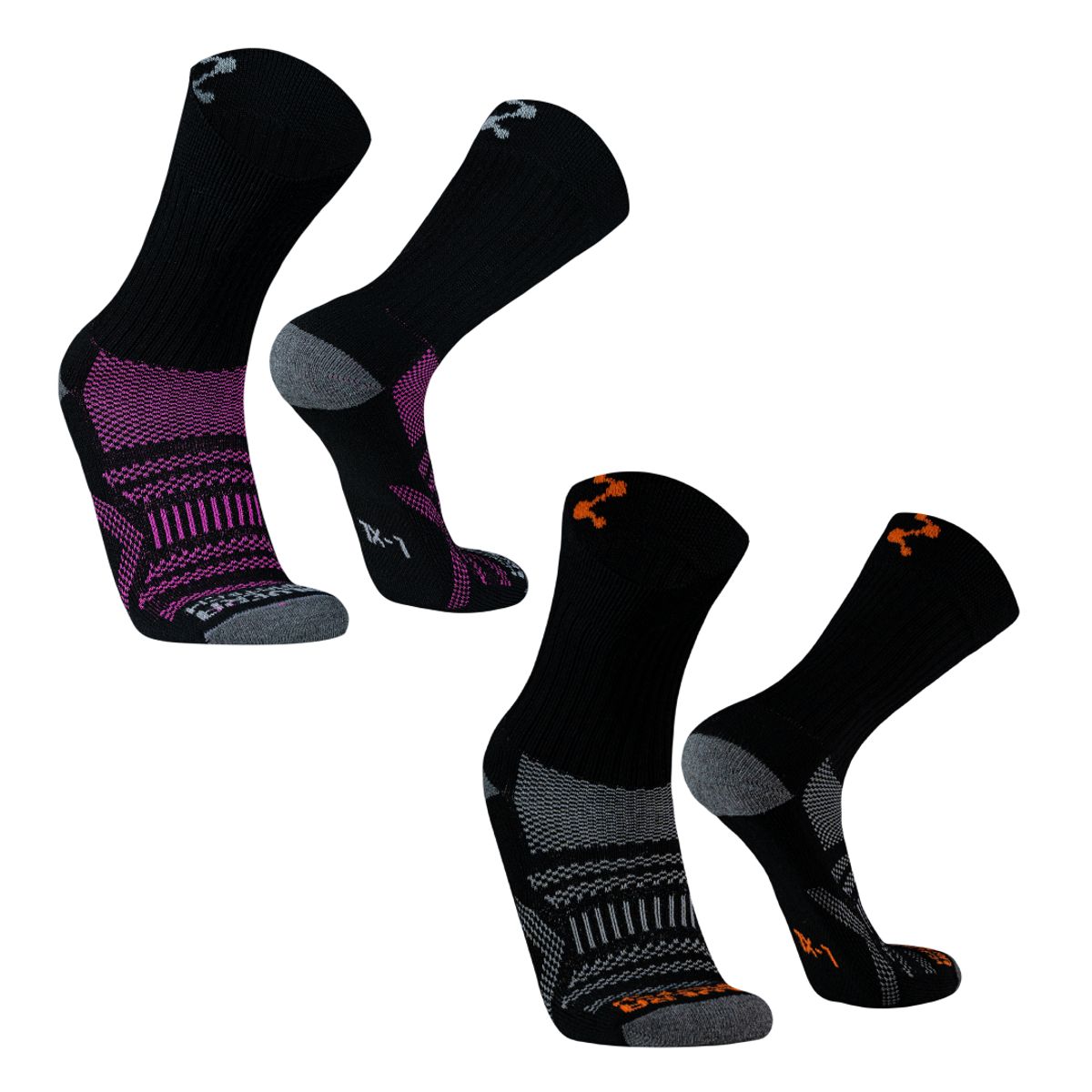 SILVERA NANOTECH - Medias trekking térmicas deportivas gimnasio yoga hombre mujer 2 pares.-