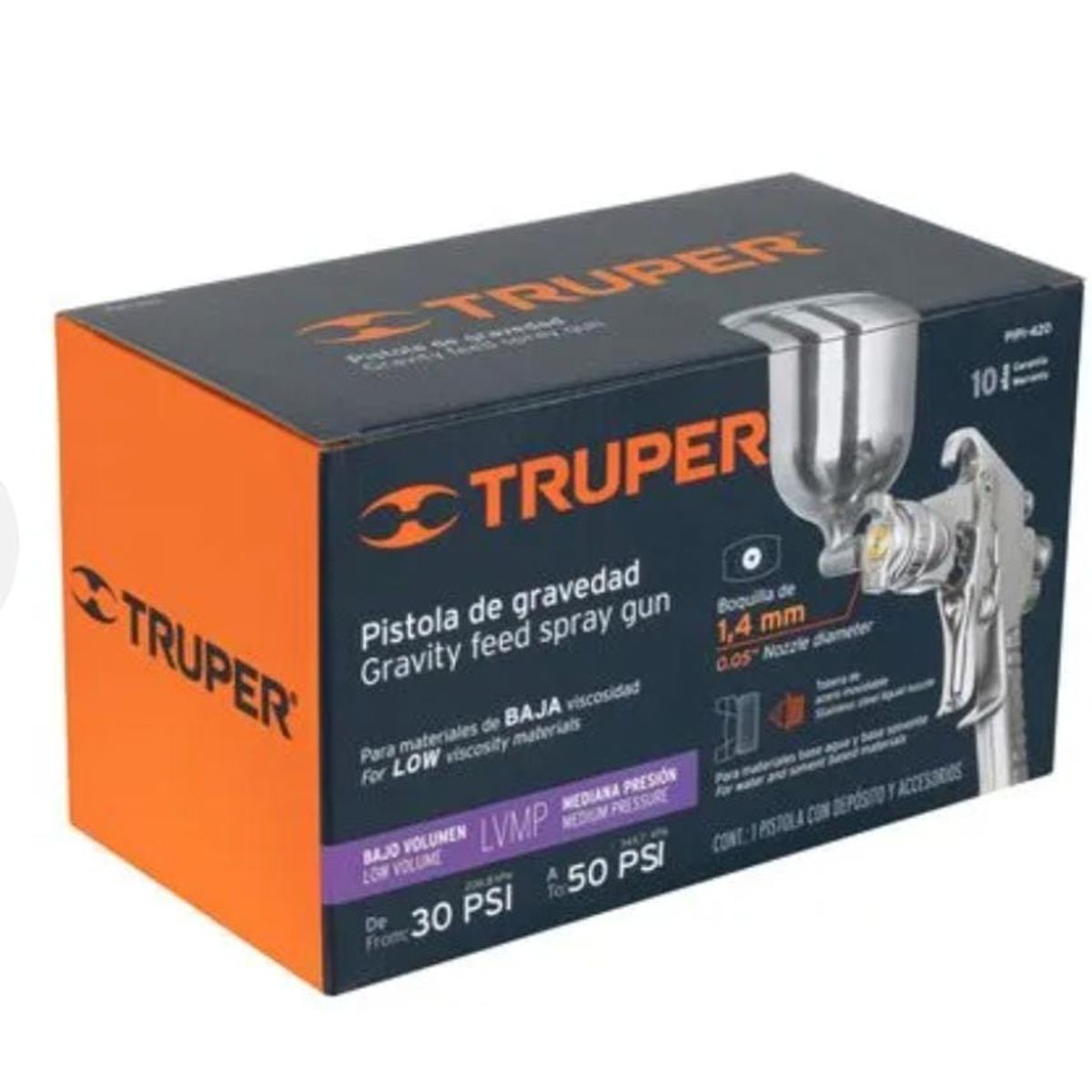 TRUPER - Pistola para pintar gravedad TRUPER