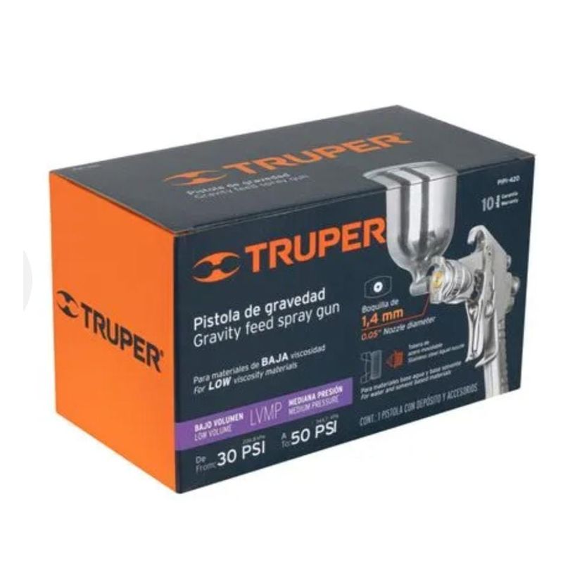TRUPER - Pistola para pintar gravedad TRUPER