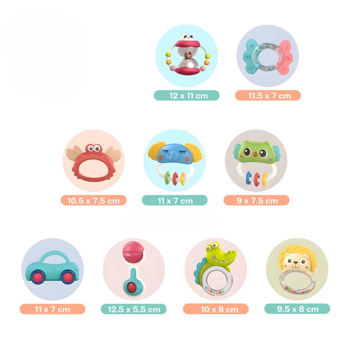 GENERICO - SONAJA MORDEDOR X 9 - HANDBELL