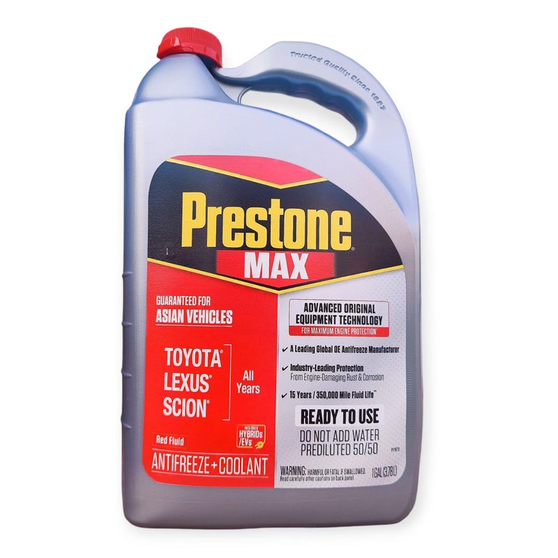 PRESTONE - Refrigerante Anticongelante Asian Cars Prestone Max 50 Rojo