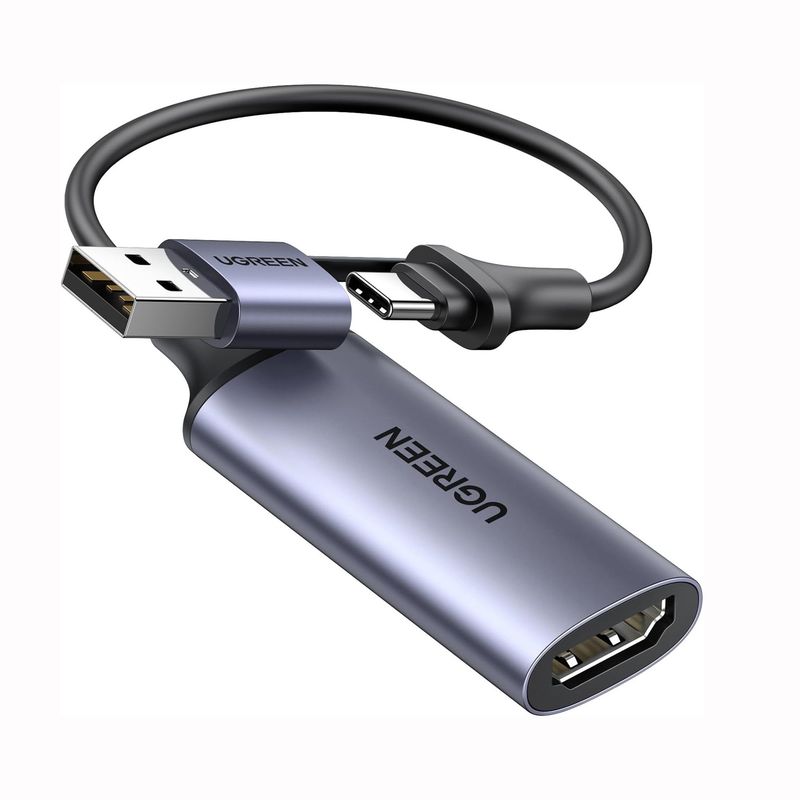 UGREEN - Capturadora de Video UGREEN Full HD 1080P 4K HDMI a USB-AUSB-C