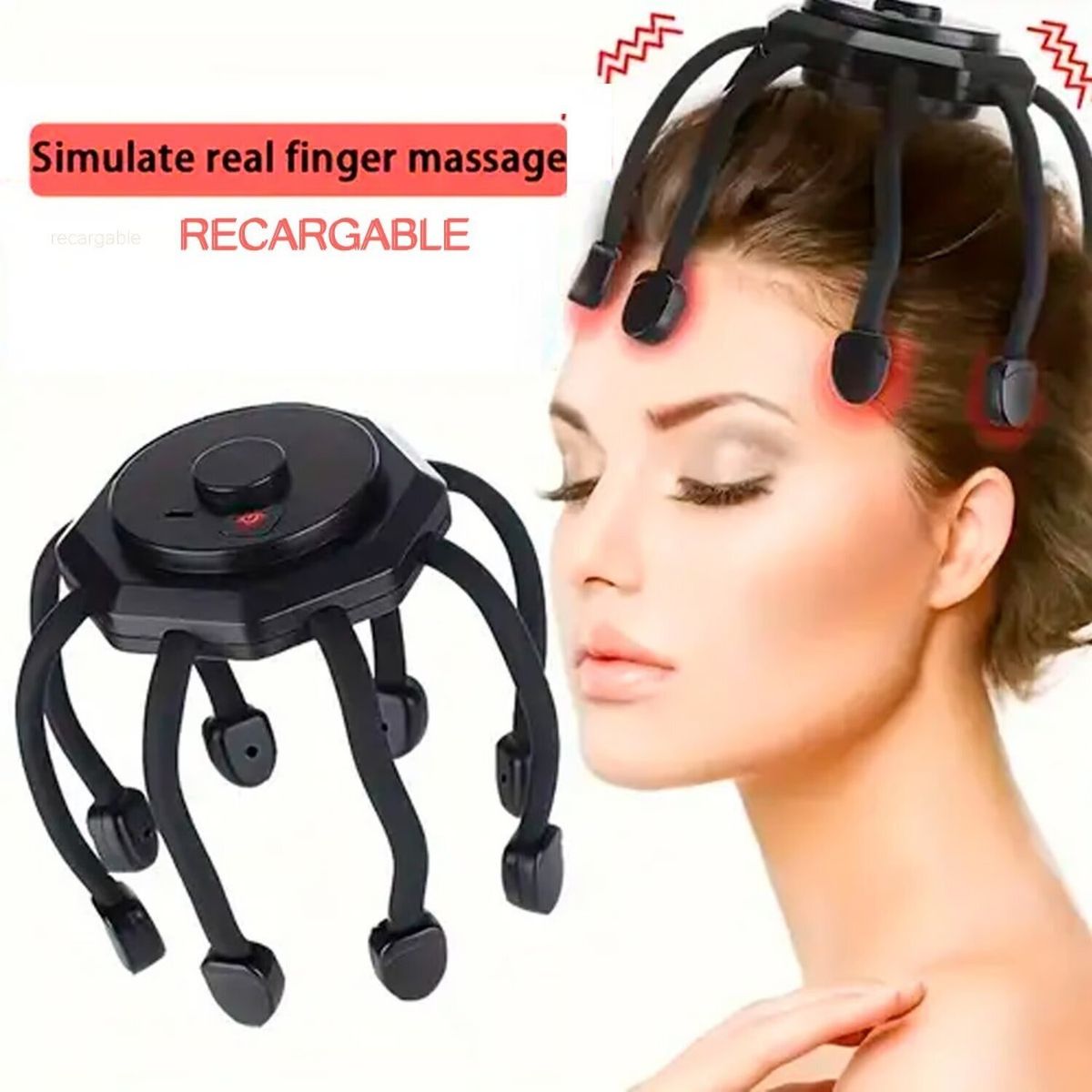 GENERICO - Masajeador de Cabeza Stress Relax Eléctrico