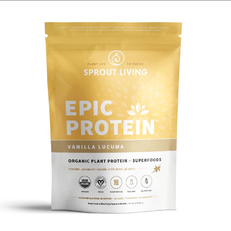 GENERICO - SPROUT LIVING EPIC PROTEIN 1 LB VAINILLA LUCUMA