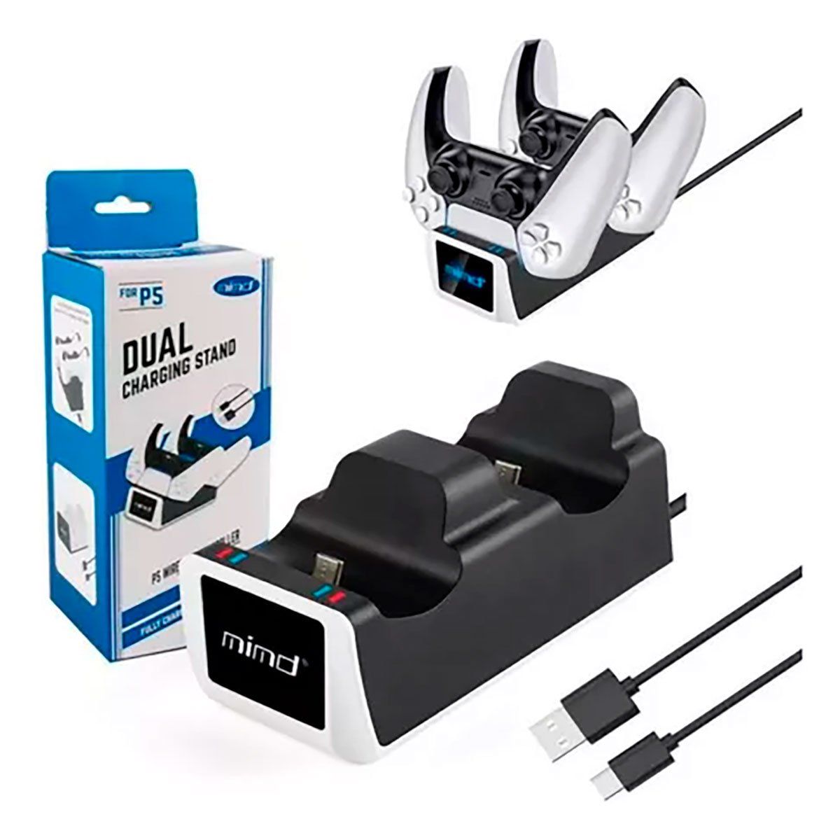 GENERICO - Base De Carga Doble Para Mandos De Ps5