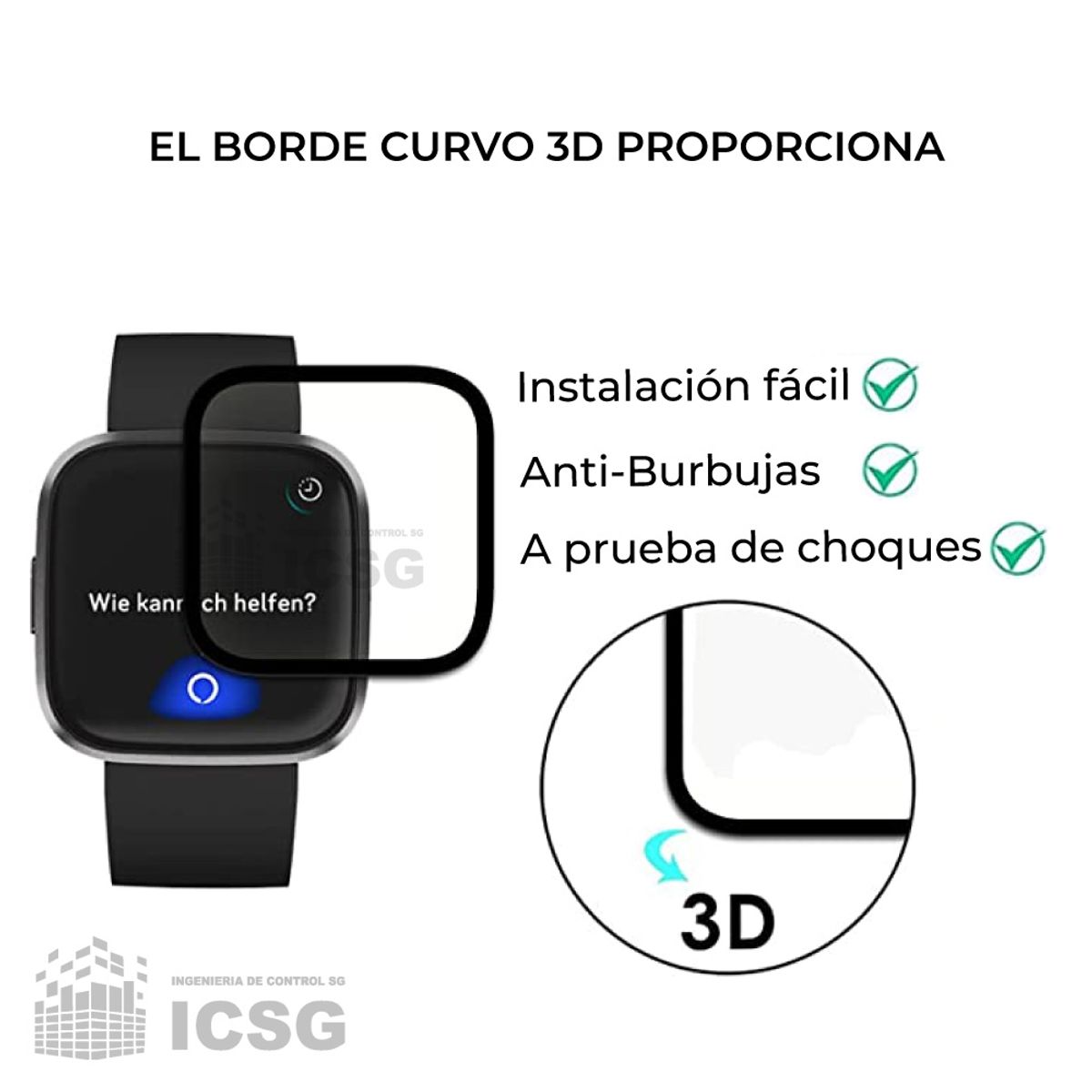 GENERICO - Mica protector de pantalla Smartwatch SAMSUNG GALAXY FIT 2