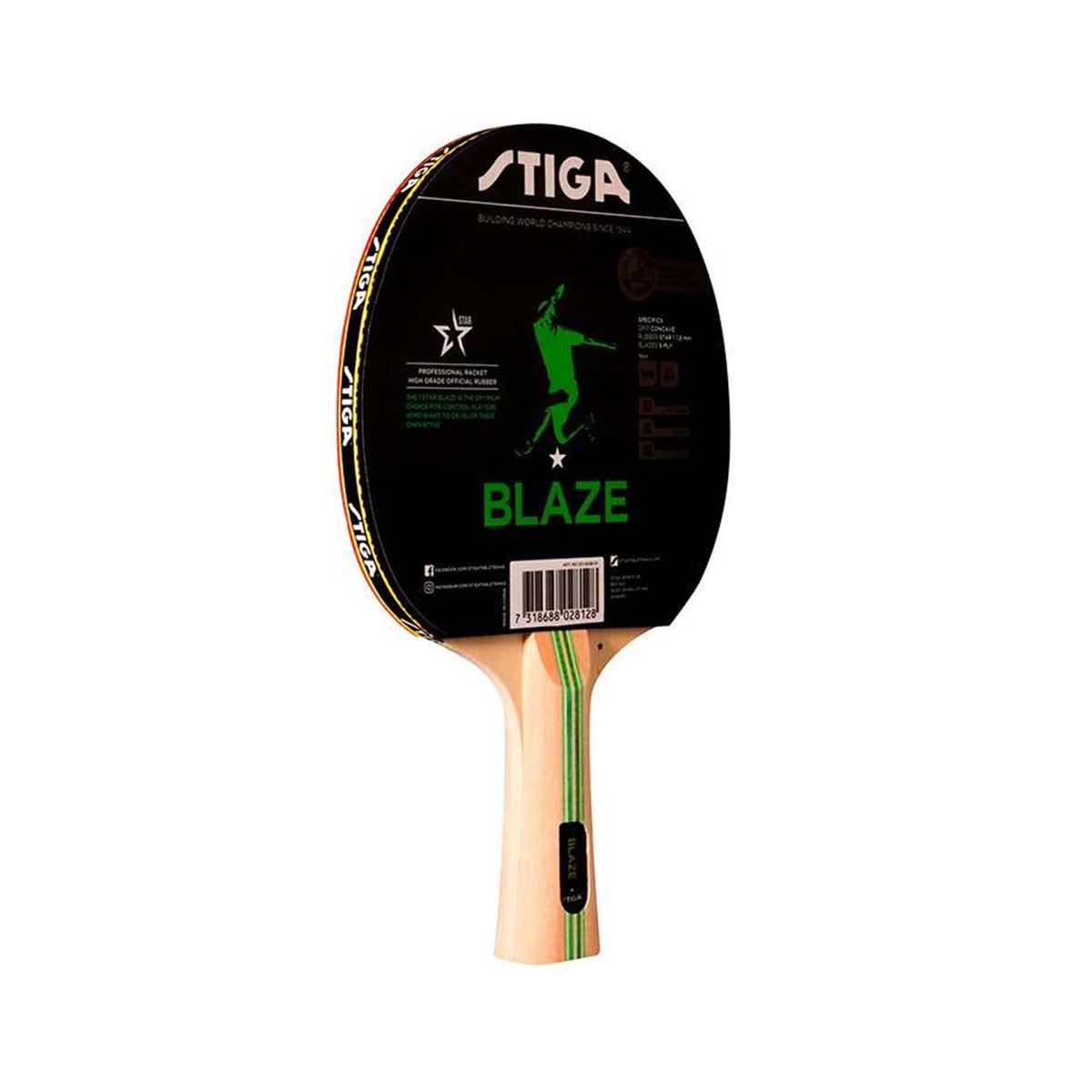 STIGA - PALETA PARA PING PONG TENIS DE MESA 1 ESTRELLA BLAZE STIGA