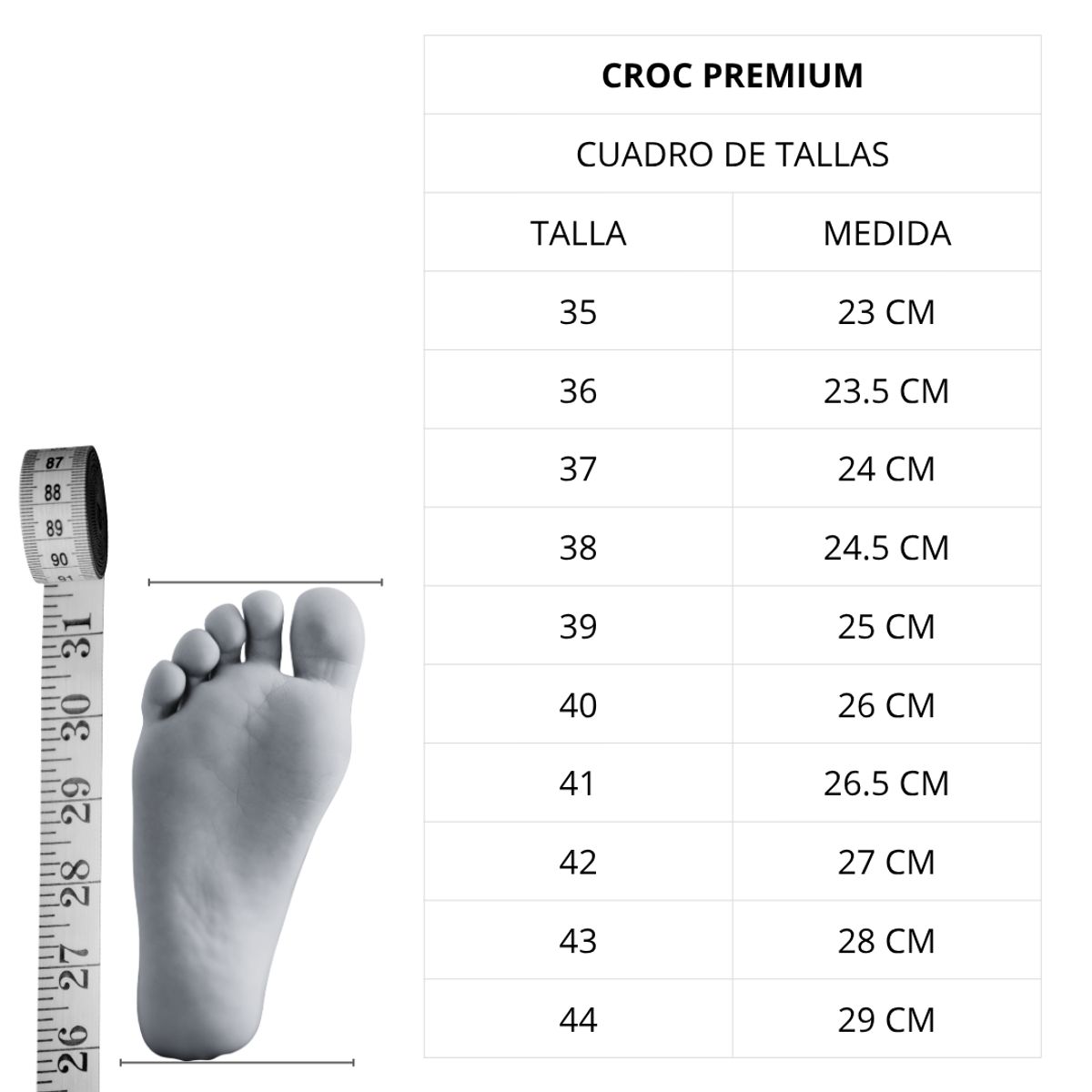 GENERICO - Crocs Premium blanco negro calzado zapato chef cocinero doctor nana