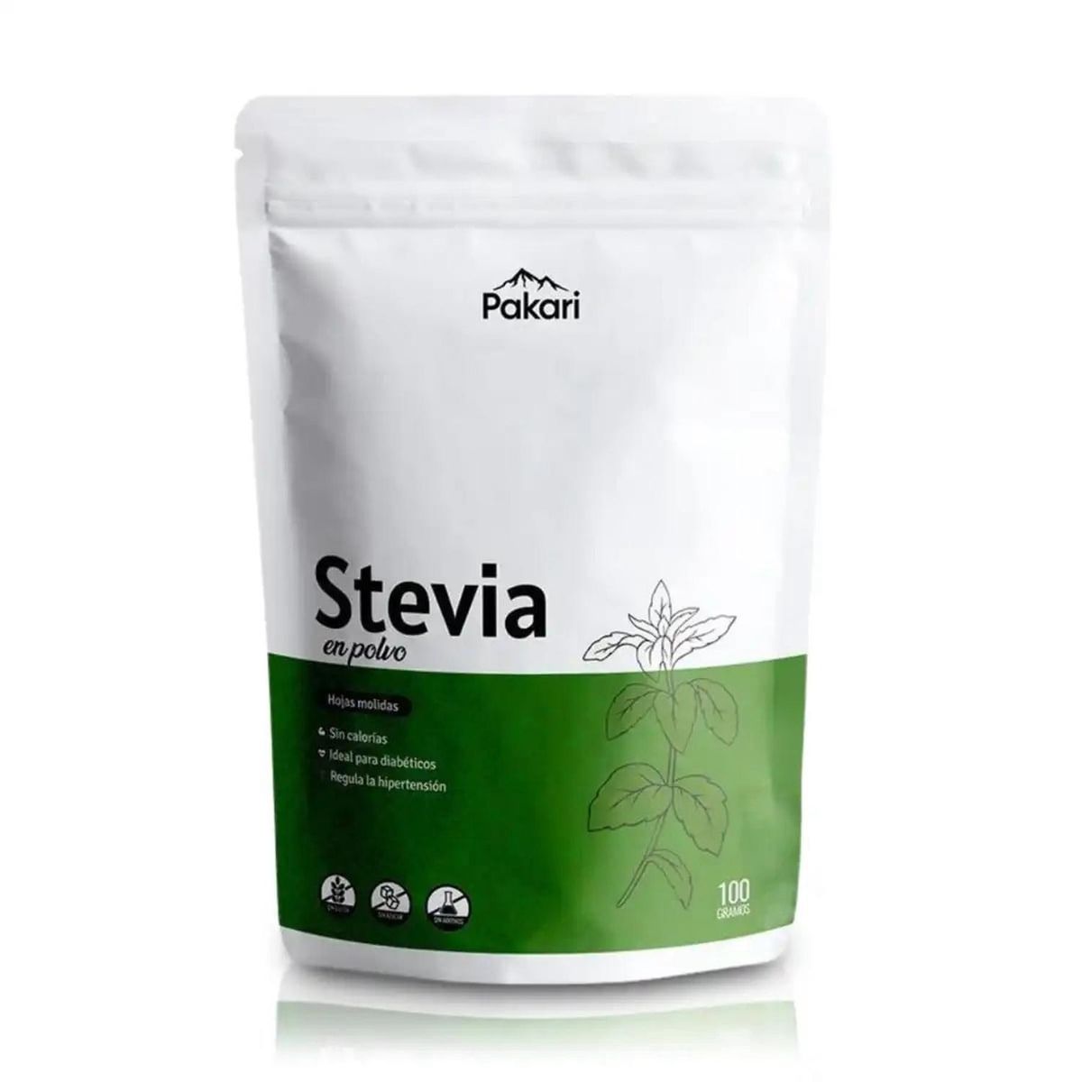 VITAMINA - Stevia - Endulzante Natural Sin Calorías (100g) - Pakari