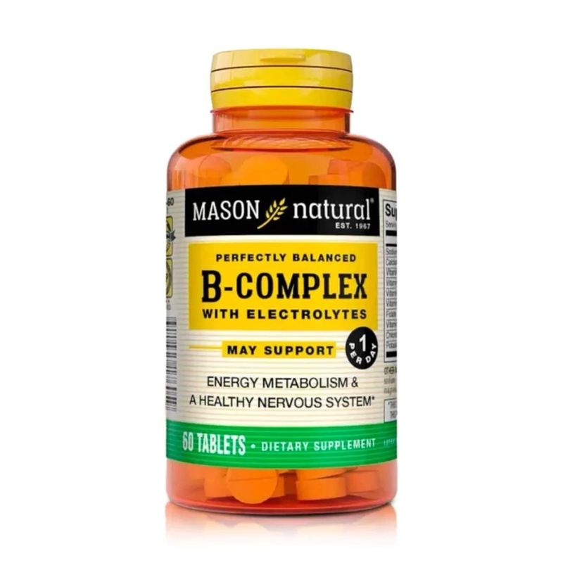 MASON NATURAL - Complejo B - Energía y Balance de Electrolitos (60 Tabletas)