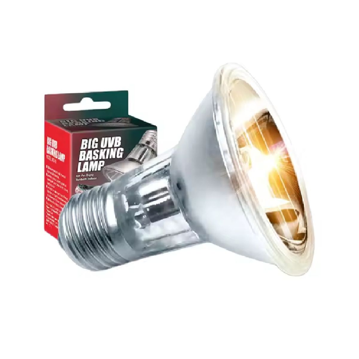 GENERICO - Foco grande de luz UVB para reptiles tropicales 50 watts