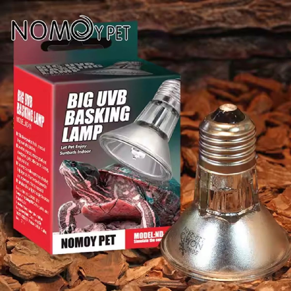 GENERICO - Foco grande de luz UVB para reptiles tropicales 50 watts