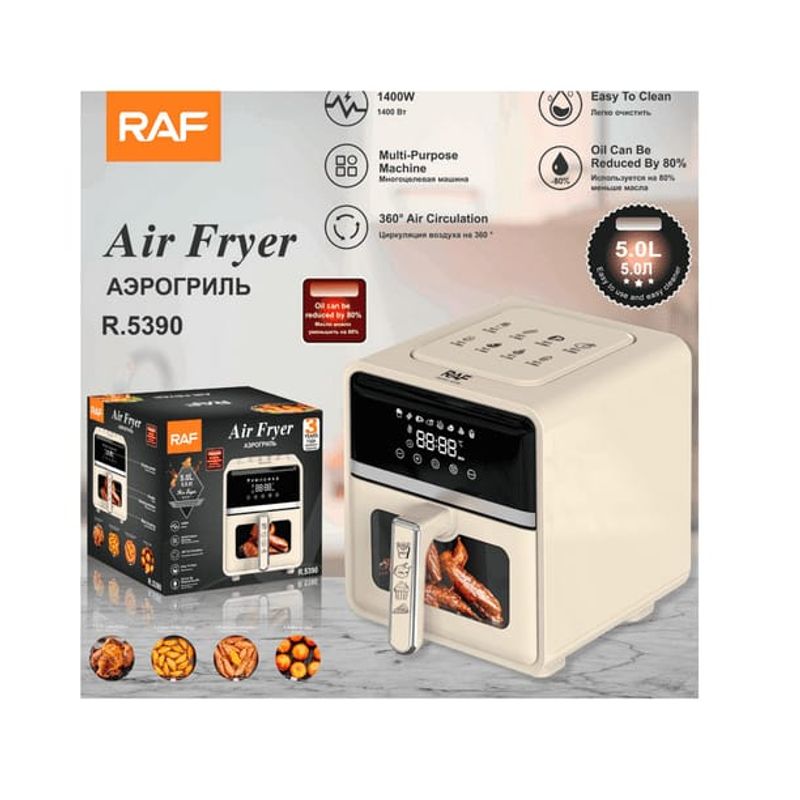 OEM - Freidora De Aire 5L Raf 1400w R-5390 Sin Aceite