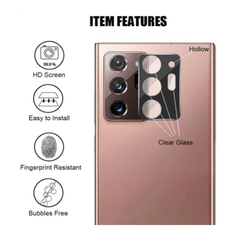 GENERICO - Mica de Cámara Rosa Metalico para Samsung S21 Ultra