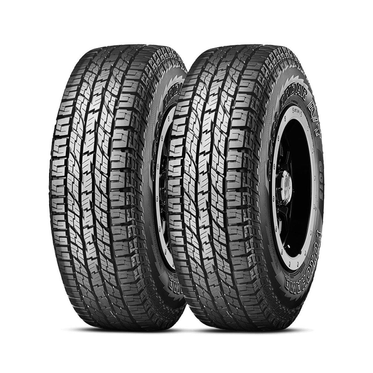 YOKOHAMA - Set X2 LLANTA LT24575R16 120S YOKOHAMA GEOLANDAR G015 AT TL Alta capacidad de carga Letra blanca