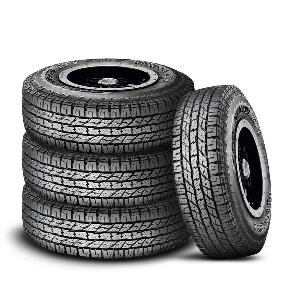 YOKOHAMA - Set X4 LLANTA LT24575R16 120S YOKOHAMA GEOLANDAR G015 AT TL Alta capacidad de carga Letra blanca