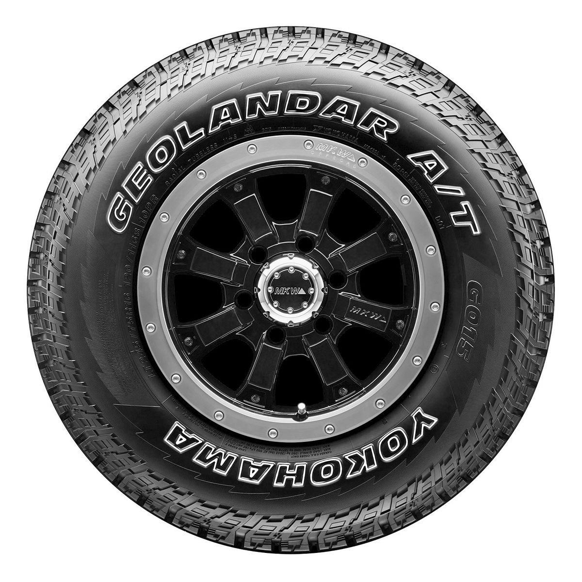 YOKOHAMA - Set X4 LLANTA 22560R17 99T YOKOHAMA GEOLANDAR G015 AT TL Letra blanca
