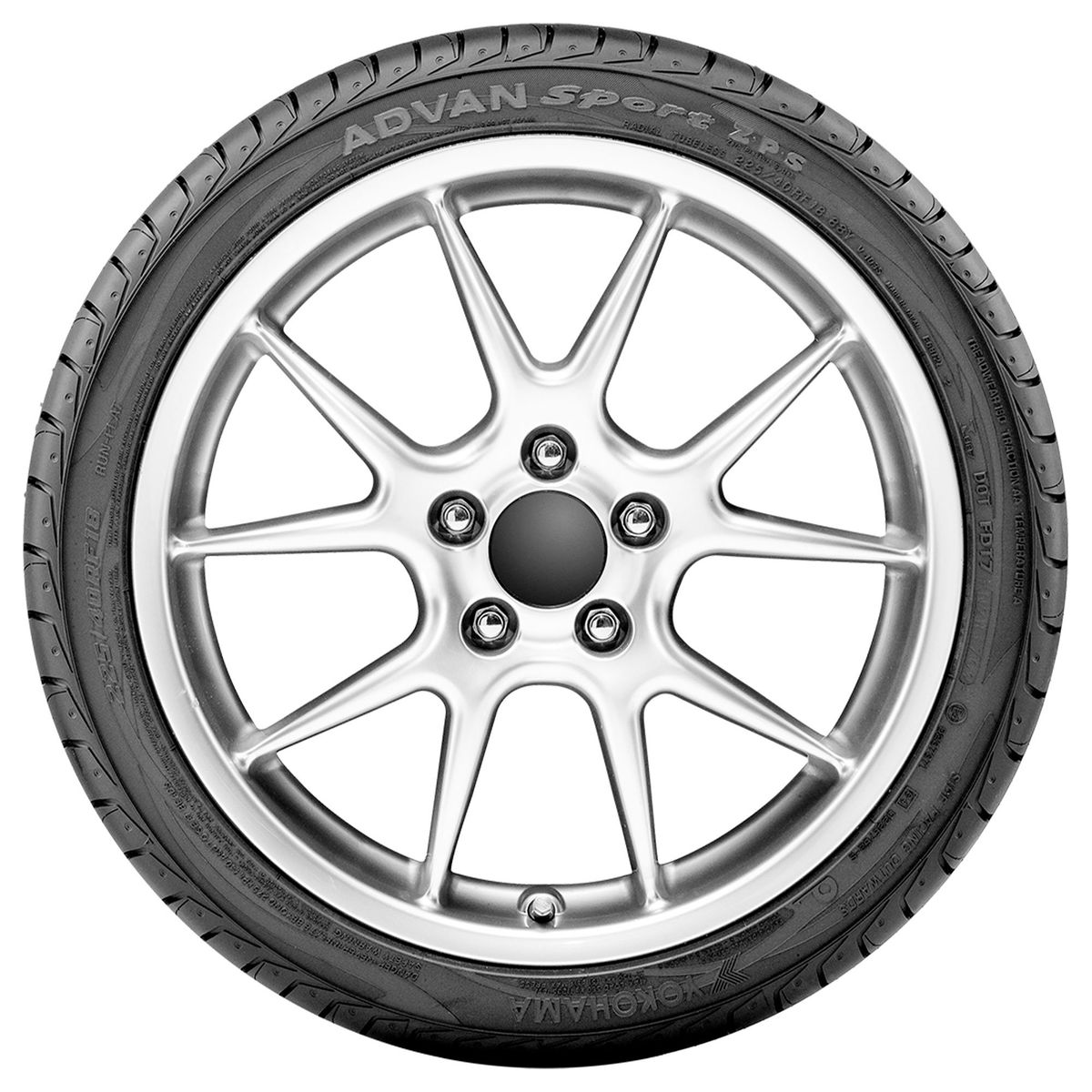 YOKOHAMA - LLANTA 22550R17 94Y YOKOHAMA ADVAN Sport V103S ZPS TL RUNFLAT