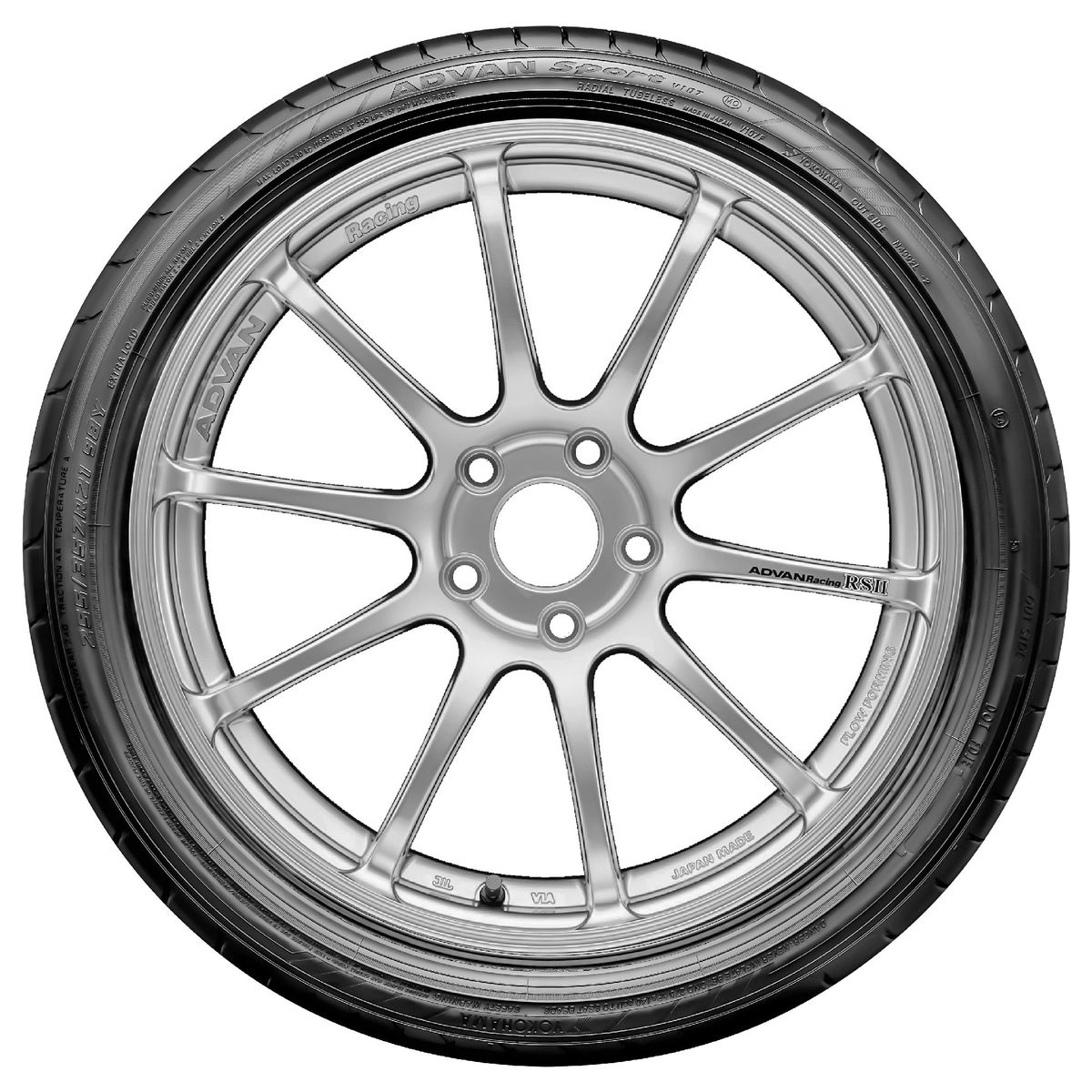 YOKOHAMA - LLANTA 25535ZR19 96Y YOKOHAMA ADVAN Sport V107 TL