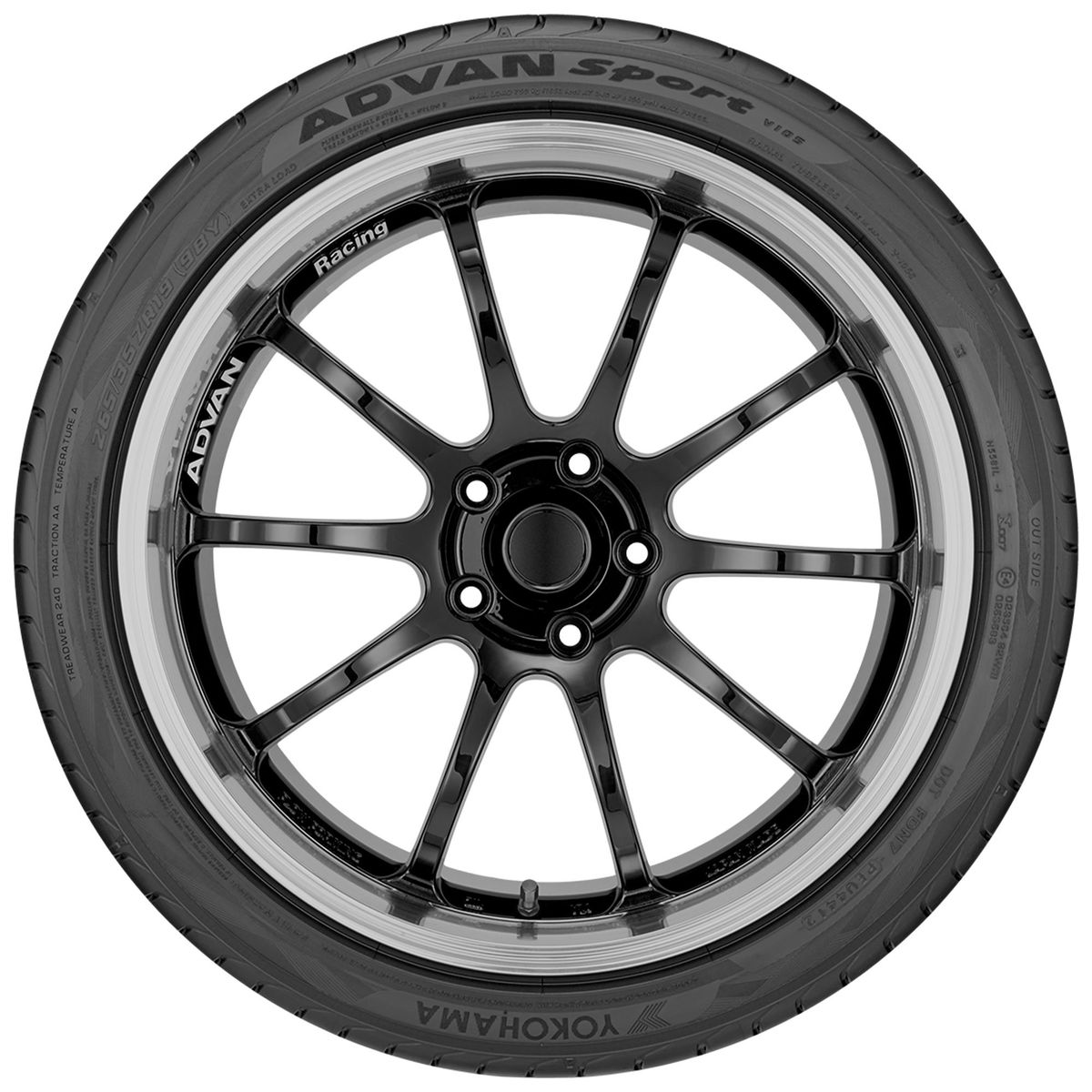 YOKOHAMA - LLANTA 27535R19 96Y YOKOHAMA ADVAN Sport V105 ZPS TL RUNFLAT