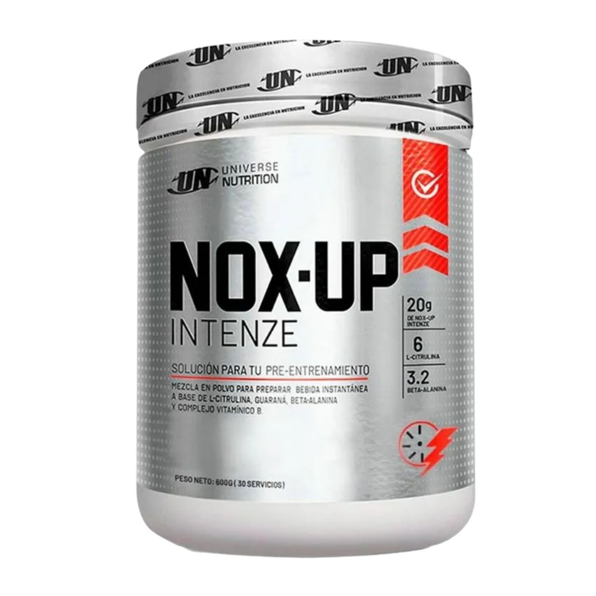 UNIVERSE NUTRITION - PRE ENTRENO NOX-UP 600G FRUIT PUNCH + PORTAPROTEINA