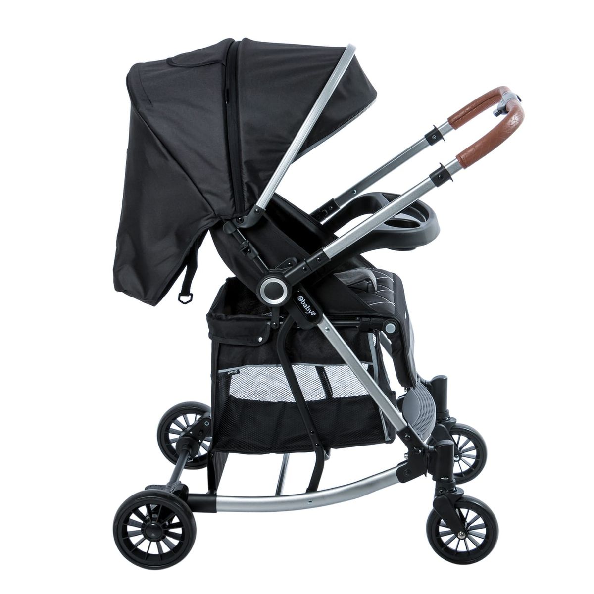 EBABY - Coche Mecedor para Bebe Mango Reversible Negro