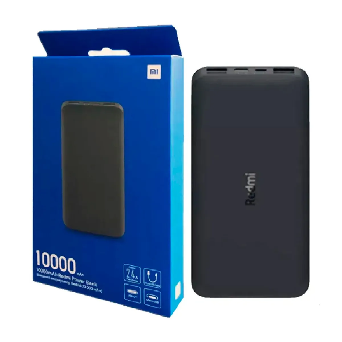 XIAOMI - Batería Externa Xiaomi Redmi Power Bank 10000 Mah Black