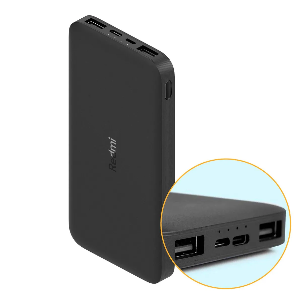 XIAOMI - Batería Externa Xiaomi Redmi Power Bank 10000 Mah Black